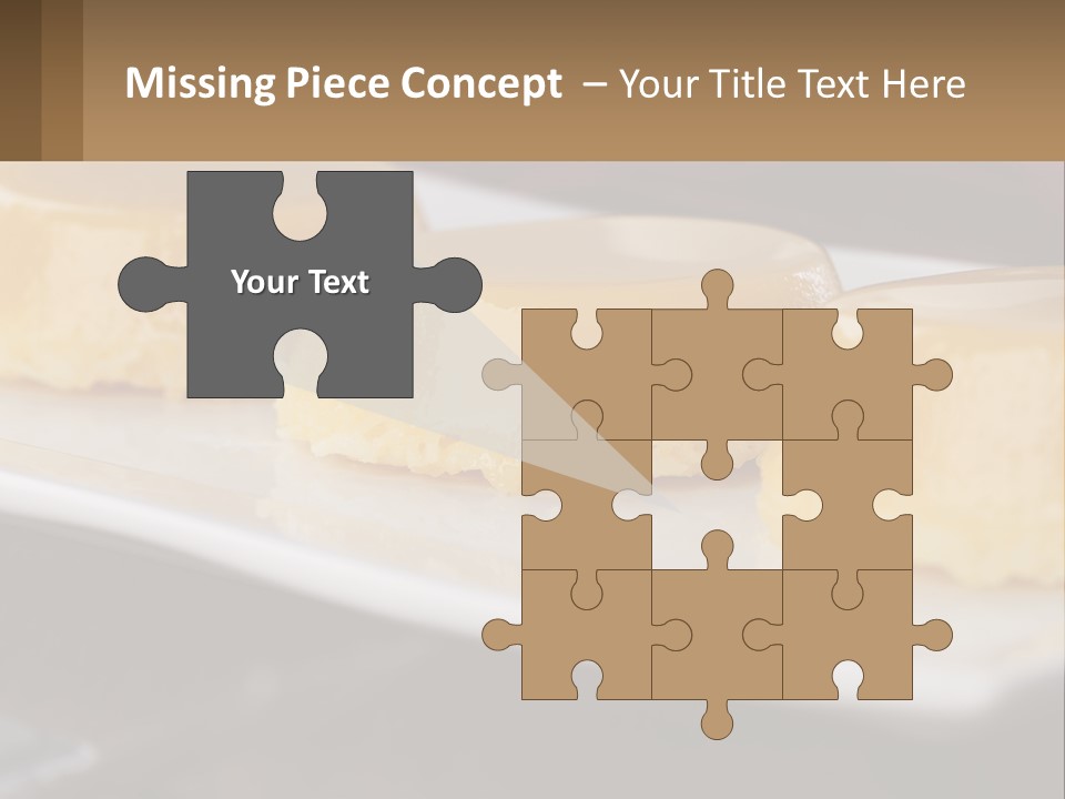 Three Desserts On A White Plate On A Table PowerPoint Template