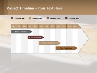 Three Desserts On A White Plate On A Table PowerPoint Template