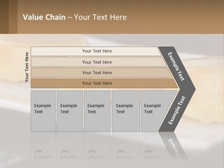 Three Desserts On A White Plate On A Table PowerPoint Template