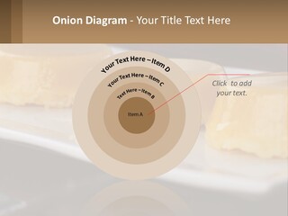 Three Desserts On A White Plate On A Table PowerPoint Template