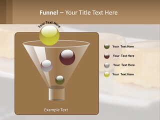 Three Desserts On A White Plate On A Table PowerPoint Template
