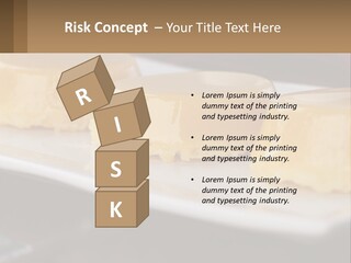 Three Desserts On A White Plate On A Table PowerPoint Template