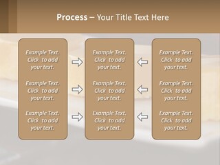Three Desserts On A White Plate On A Table PowerPoint Template