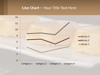 Three Desserts On A White Plate On A Table PowerPoint Template