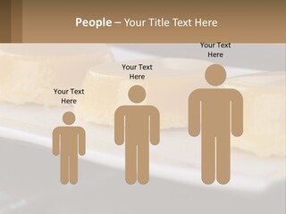 Three Desserts On A White Plate On A Table PowerPoint Template