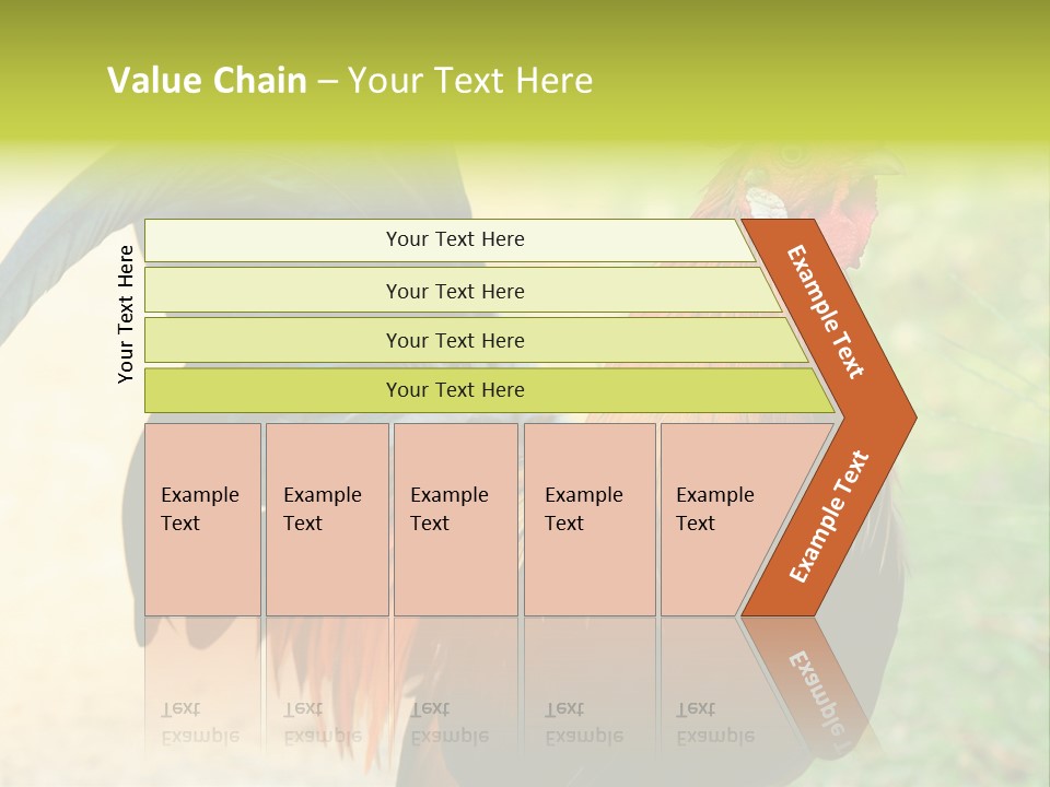 A Rooster Is Standing In The Grass PowerPoint Template
