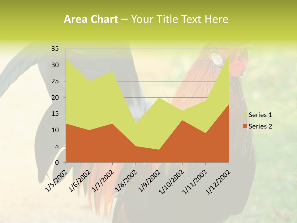 A Rooster Is Standing In The Grass PowerPoint Template