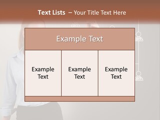 A Woman Writing On A Board With A Marker PowerPoint Template
