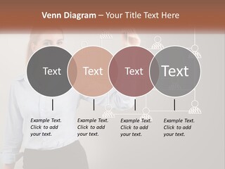 A Woman Writing On A Board With A Marker PowerPoint Template