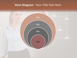 A Woman Writing On A Board With A Marker PowerPoint Template