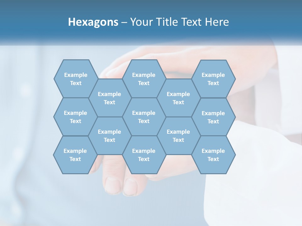 A Couple Of People Holding Hands Over Each Other PowerPoint Template