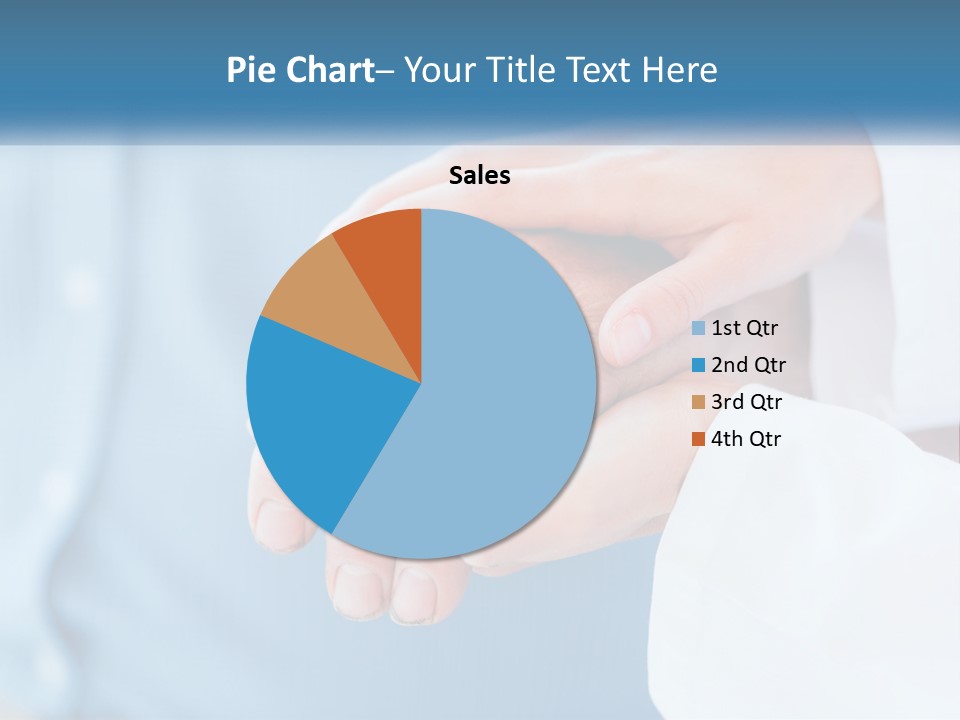 A Couple Of People Holding Hands Over Each Other PowerPoint Template