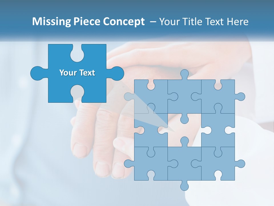 A Couple Of People Holding Hands Over Each Other PowerPoint Template