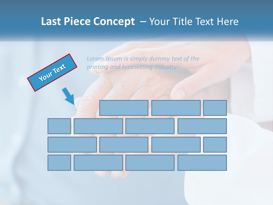 A Couple Of People Holding Hands Over Each Other PowerPoint Template