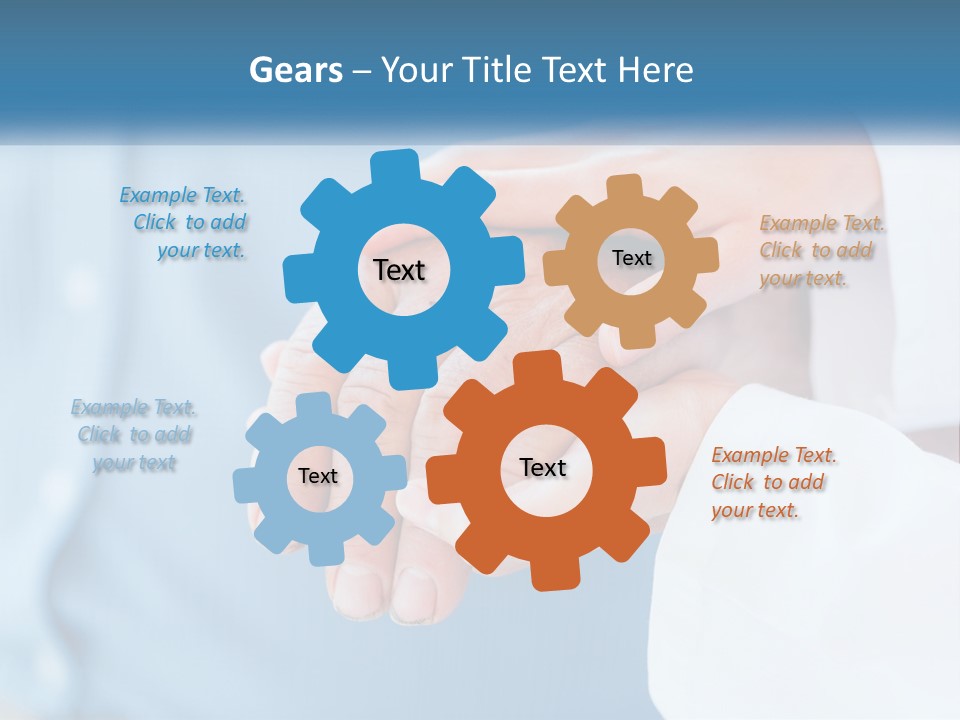 A Couple Of People Holding Hands Over Each Other PowerPoint Template