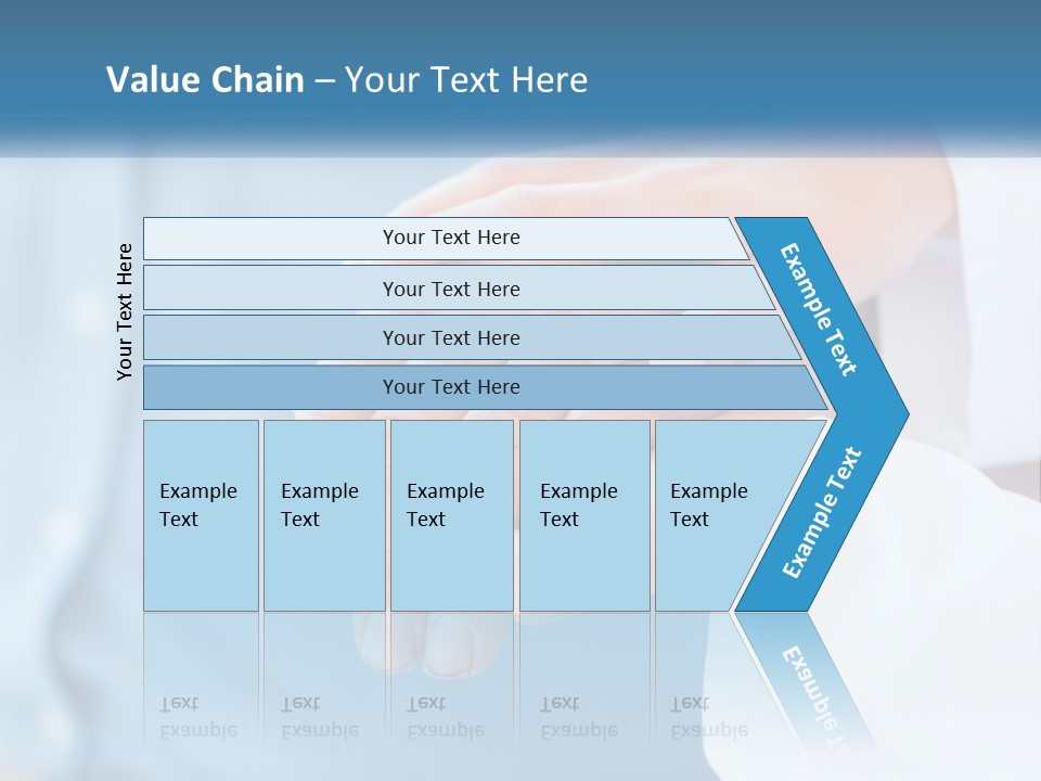 A Couple Of People Holding Hands Over Each Other PowerPoint Template
