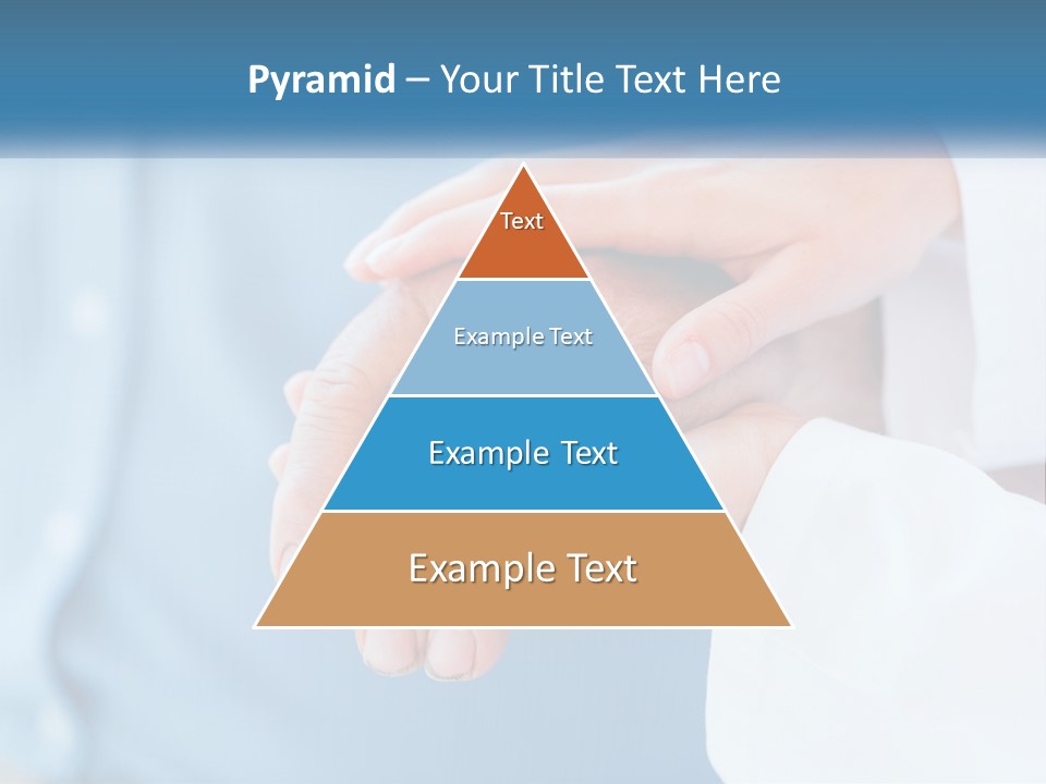 A Couple Of People Holding Hands Over Each Other PowerPoint Template