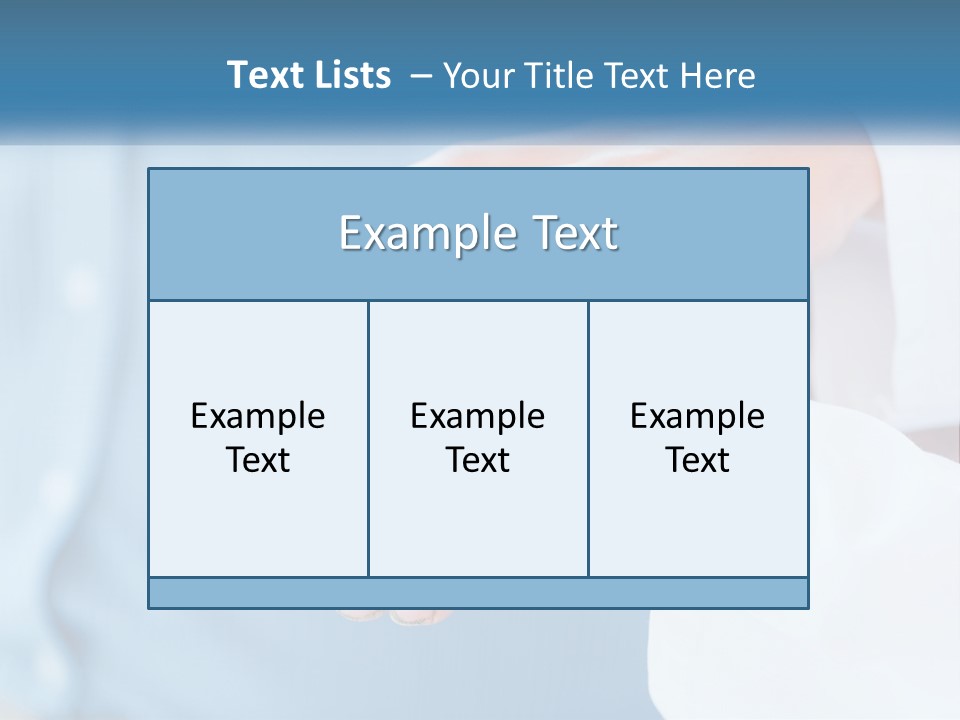 A Couple Of People Holding Hands Over Each Other PowerPoint Template