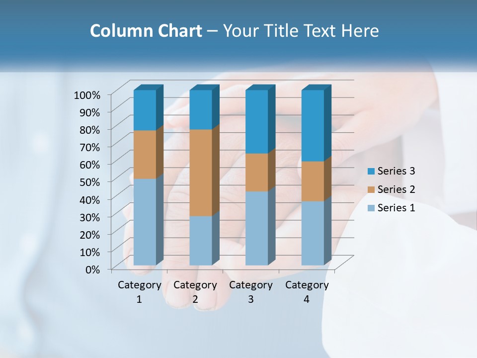 A Couple Of People Holding Hands Over Each Other PowerPoint Template