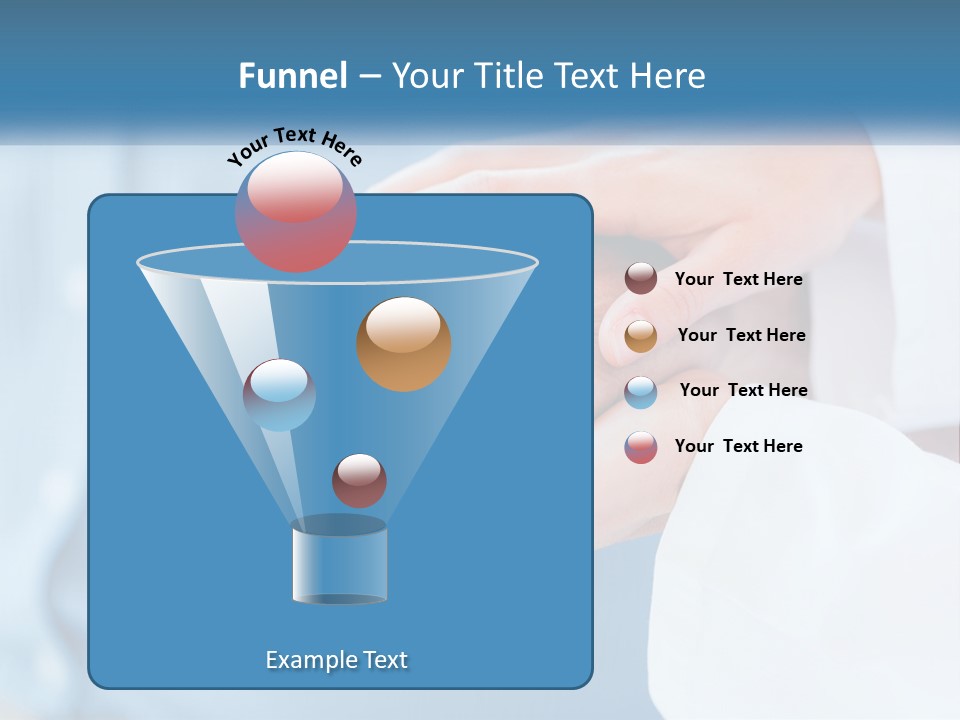 A Couple Of People Holding Hands Over Each Other PowerPoint Template