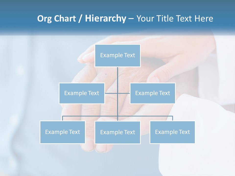 A Couple Of People Holding Hands Over Each Other PowerPoint Template