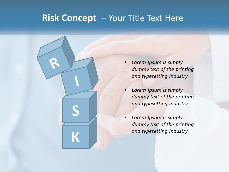 A Couple Of People Holding Hands Over Each Other PowerPoint Template