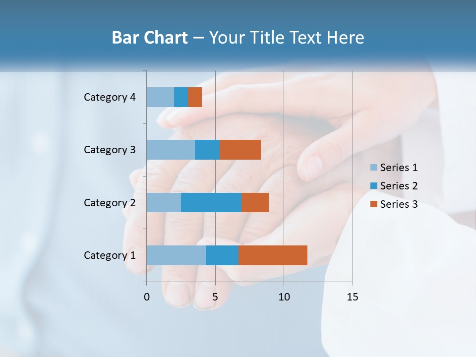 A Couple Of People Holding Hands Over Each Other PowerPoint Template