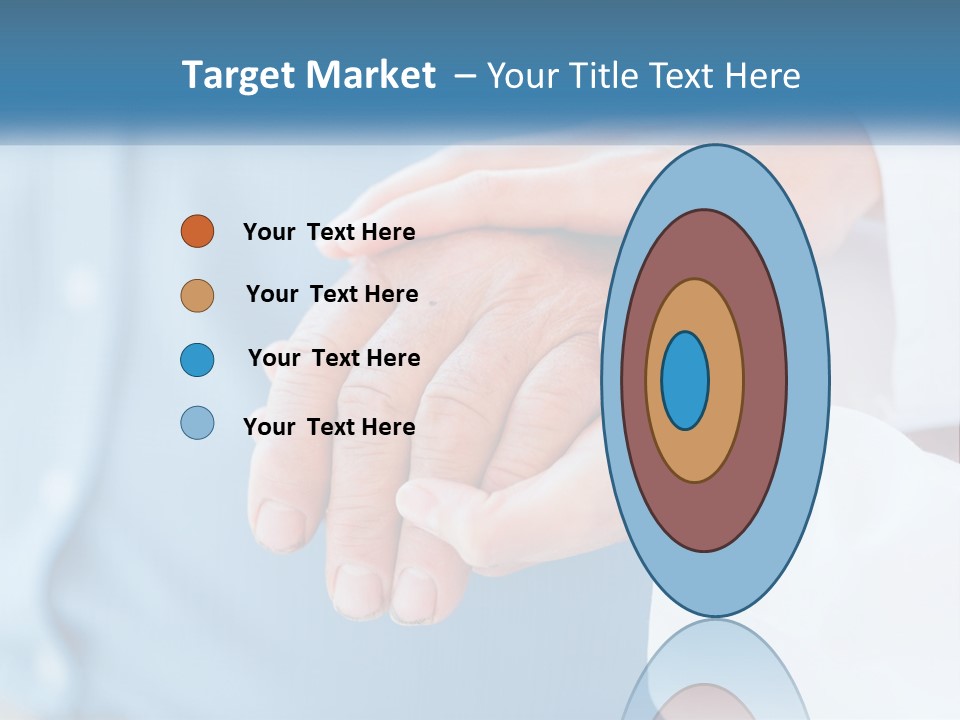 A Couple Of People Holding Hands Over Each Other PowerPoint Template