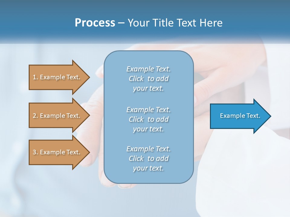 A Couple Of People Holding Hands Over Each Other PowerPoint Template