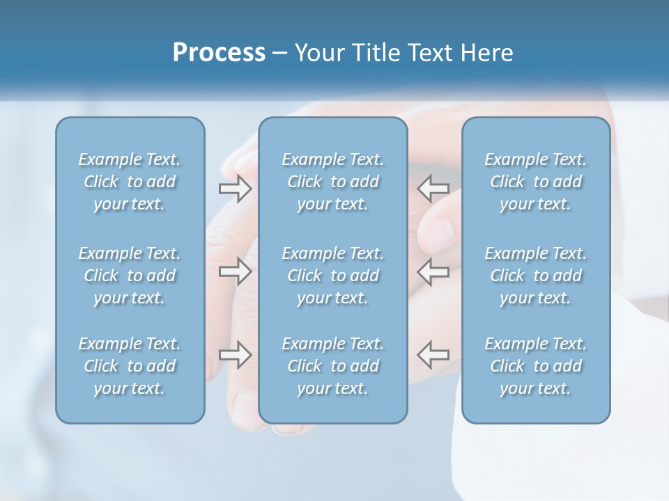 A Couple Of People Holding Hands Over Each Other PowerPoint Template