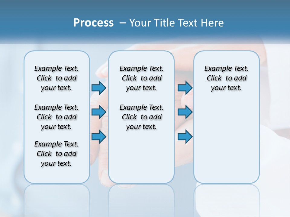 A Couple Of People Holding Hands Over Each Other PowerPoint Template