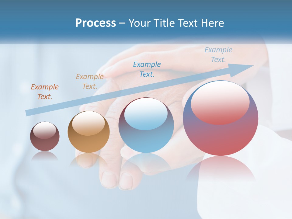 A Couple Of People Holding Hands Over Each Other PowerPoint Template