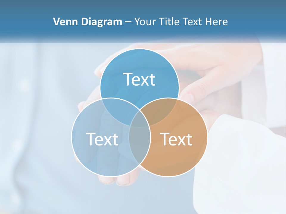A Couple Of People Holding Hands Over Each Other PowerPoint Template