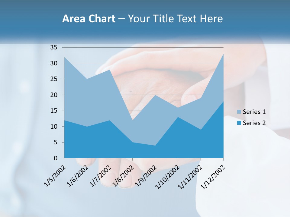 A Couple Of People Holding Hands Over Each Other PowerPoint Template
