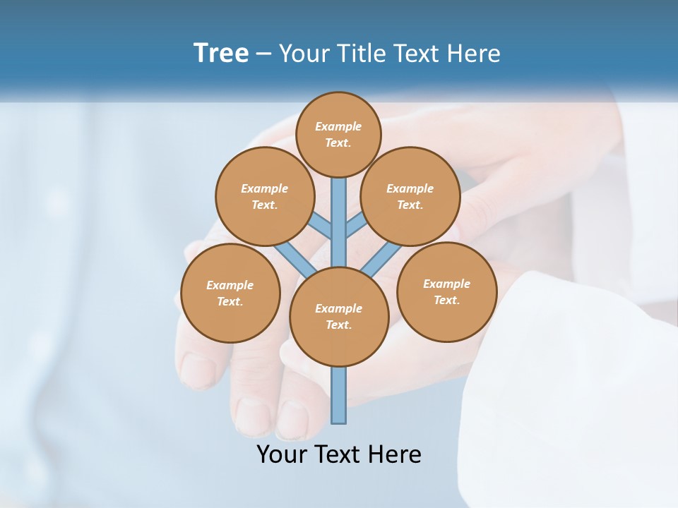 A Couple Of People Holding Hands Over Each Other PowerPoint Template