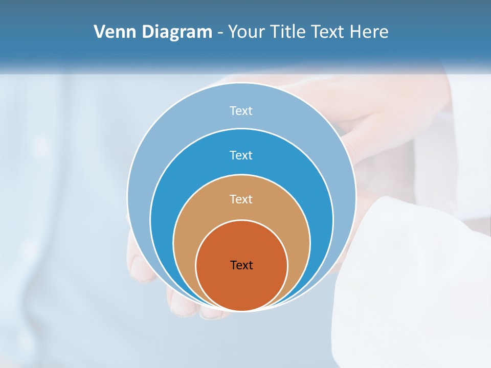 A Couple Of People Holding Hands Over Each Other PowerPoint Template