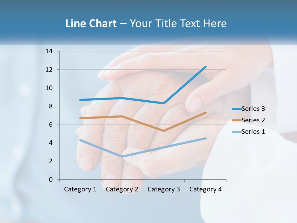 A Couple Of People Holding Hands Over Each Other PowerPoint Template