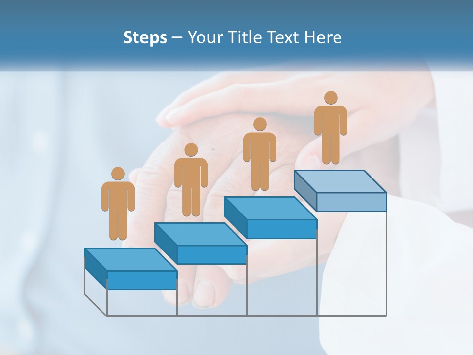 A Couple Of People Holding Hands Over Each Other PowerPoint Template