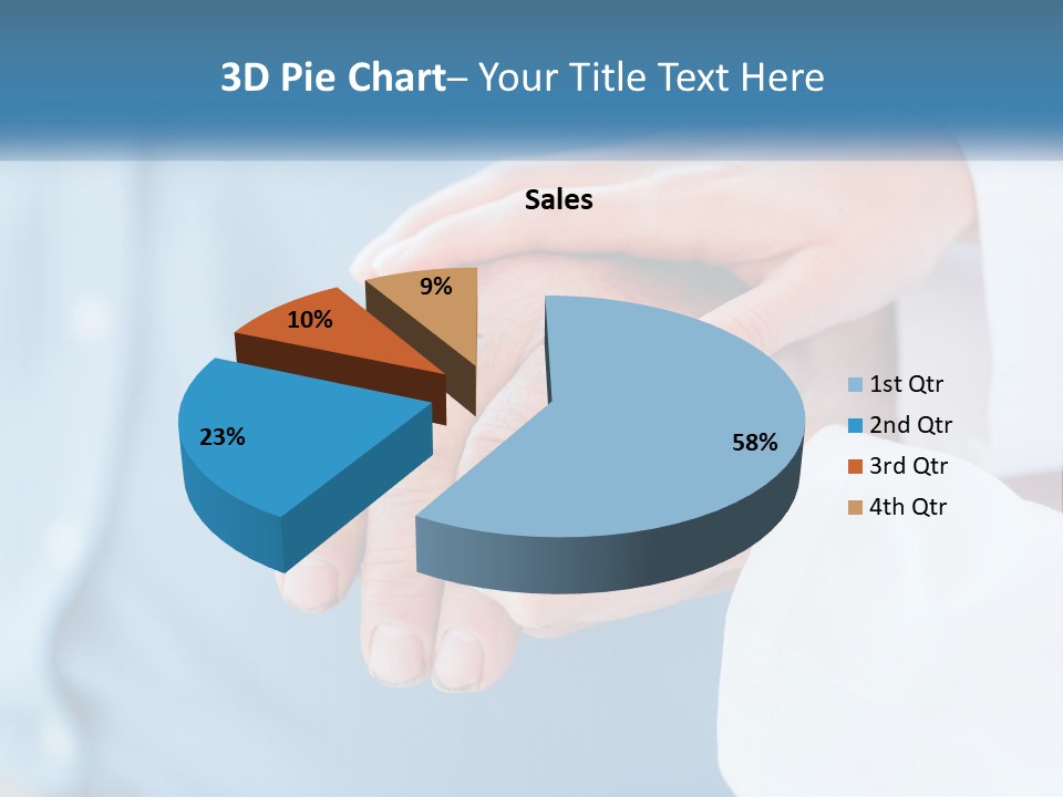 A Couple Of People Holding Hands Over Each Other PowerPoint Template