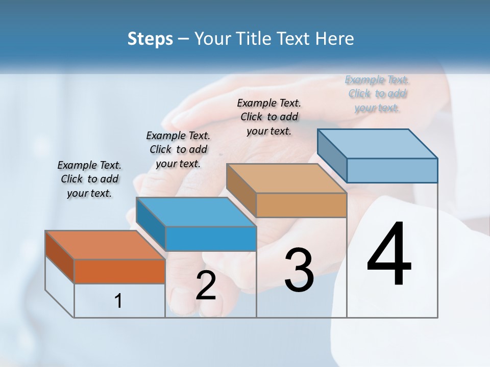 A Couple Of People Holding Hands Over Each Other PowerPoint Template