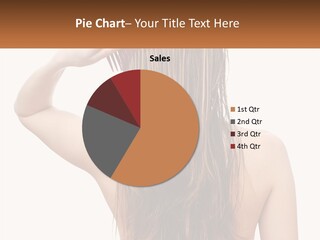 A Woman Holding A Comb Over Her Hair PowerPoint Template