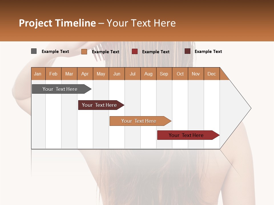 A Woman Holding A Comb Over Her Hair PowerPoint Template