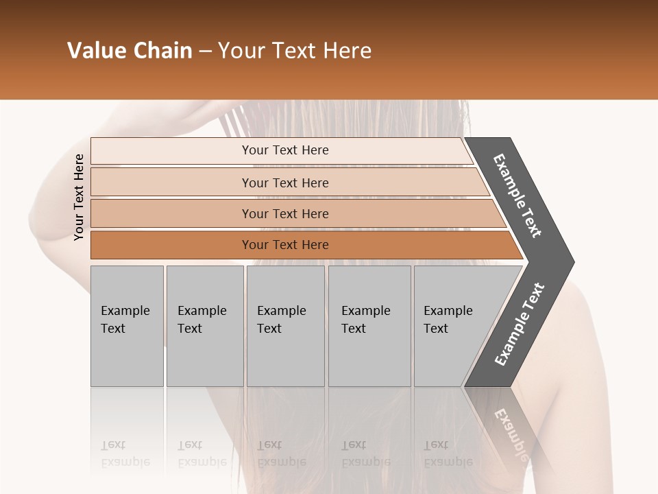 A Woman Holding A Comb Over Her Hair PowerPoint Template