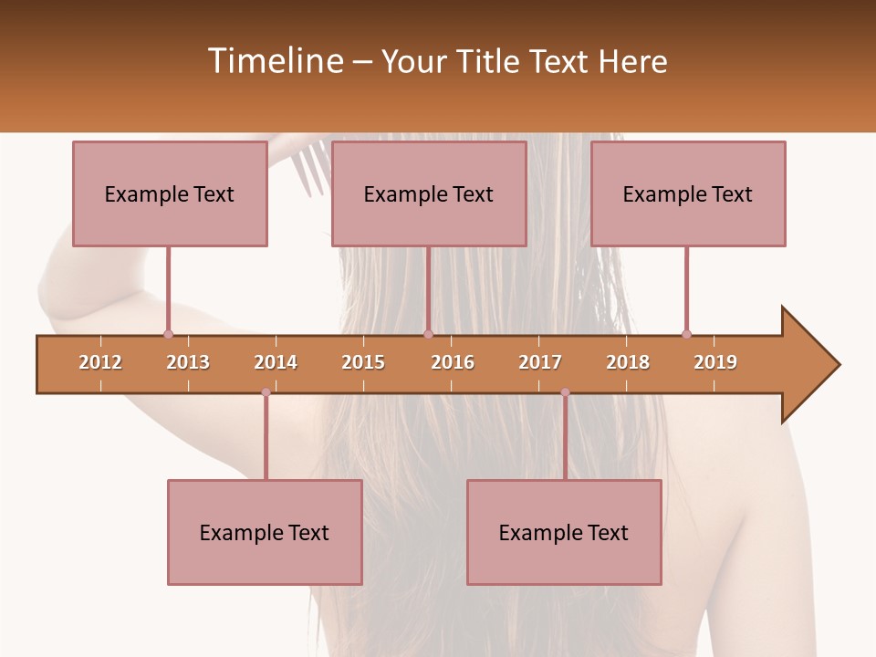 A Woman Holding A Comb Over Her Hair PowerPoint Template