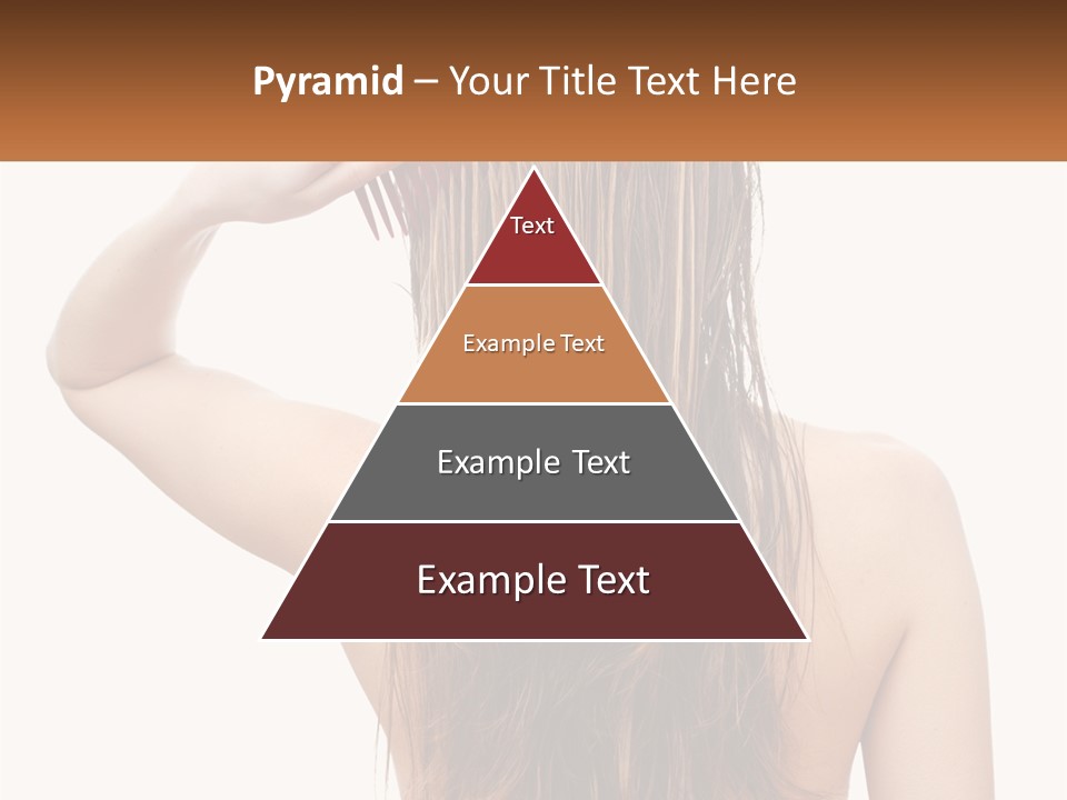 A Woman Holding A Comb Over Her Hair PowerPoint Template