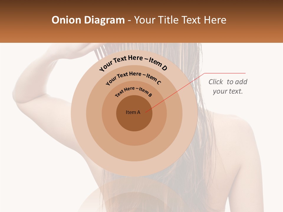 A Woman Holding A Comb Over Her Hair PowerPoint Template