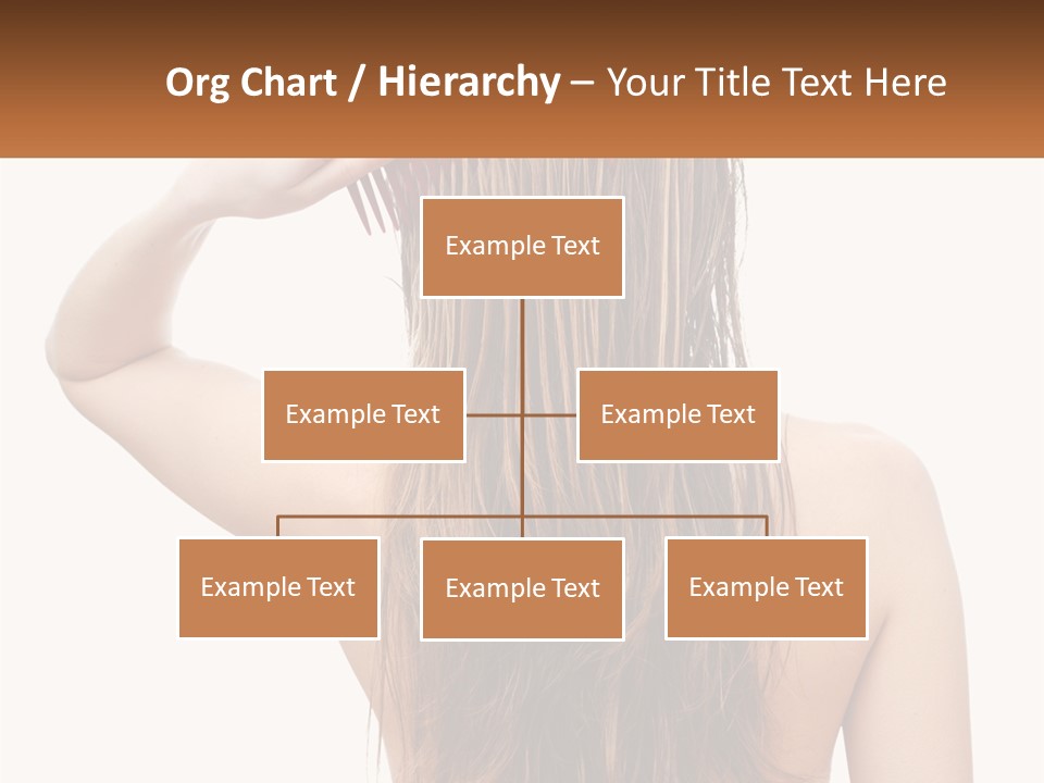 A Woman Holding A Comb Over Her Hair PowerPoint Template
