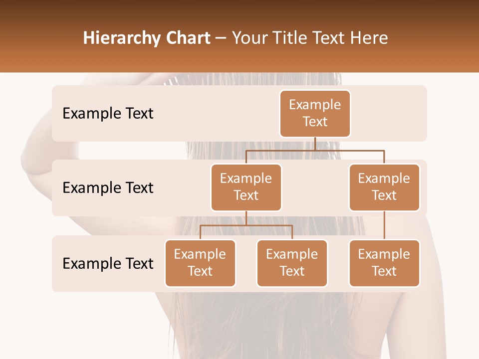 A Woman Holding A Comb Over Her Hair PowerPoint Template