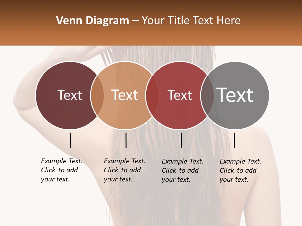 A Woman Holding A Comb Over Her Hair PowerPoint Template