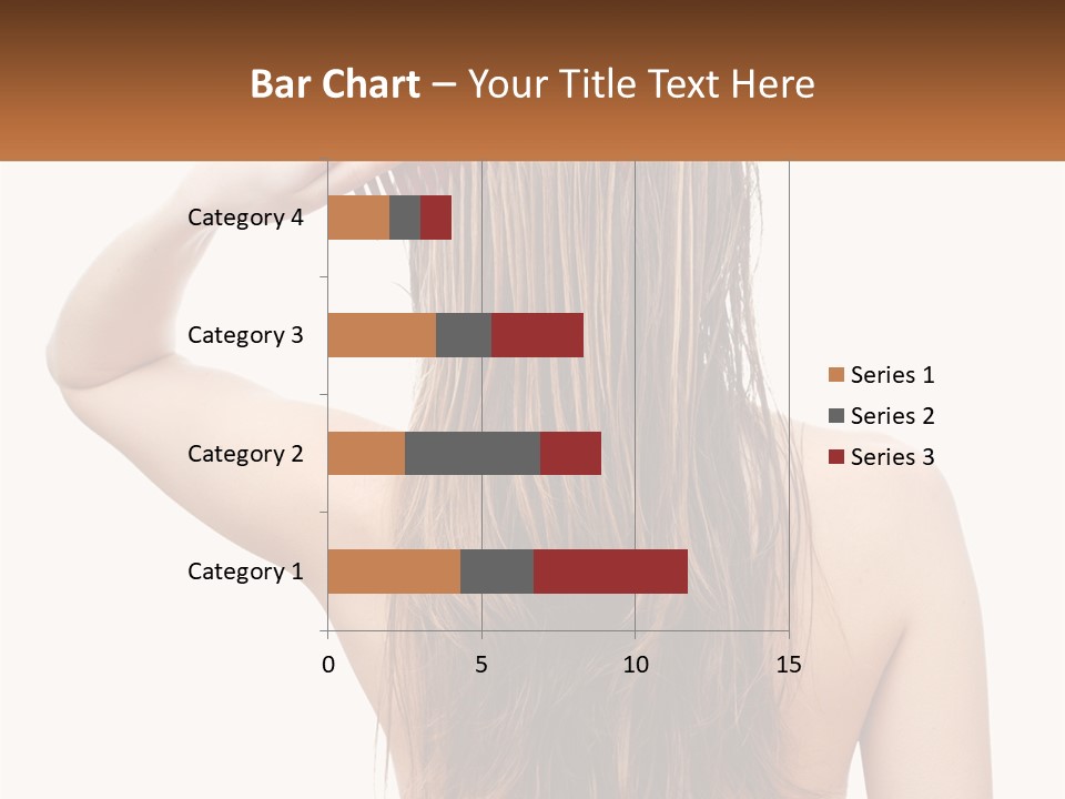 A Woman Holding A Comb Over Her Hair PowerPoint Template